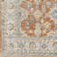 Tapis oriental tissé à la machine en orange / bleu clair Beloit Kinnison-70926940
