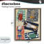 Cadre flottant Summer Chats Sunbathing Cats, design par Hanna Melin-226538321-226538322