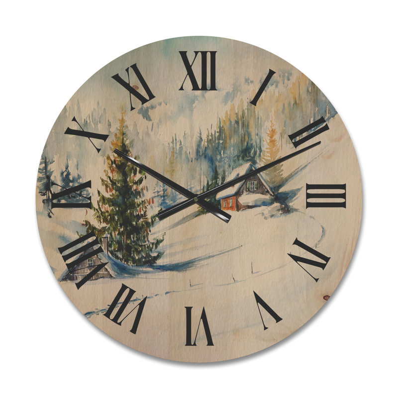 Petite horloge murale en bois, Moyen