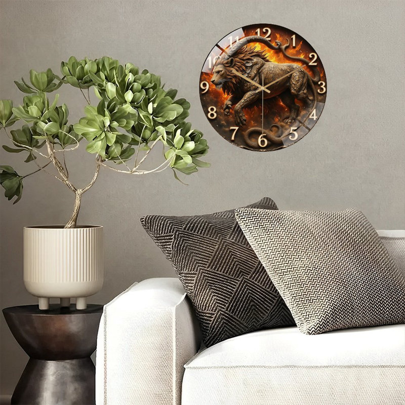 Horloge murale Lion