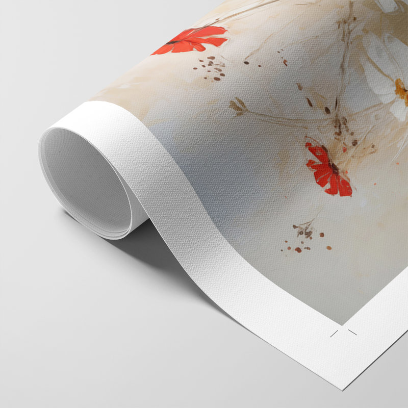 FLORAL Series CCCCI - Impression sur toile seulement - NON-CADRE, H 12 po x l 8 po