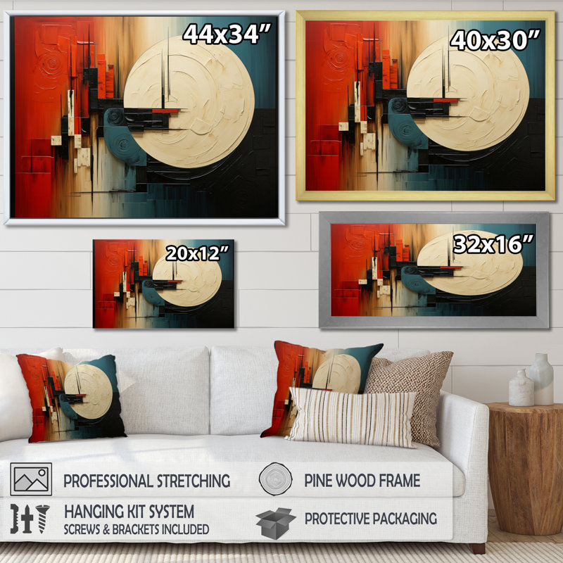 Asian Art Harmonious Balance I, reproduction d'art sur toile, H 30 po x l 40 po x P 1,5 po, Cadre photo noir