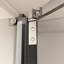 Pivot de porte de douche en verre trempé 1/4 po - enduit 34,75 po x 72 po - Mécanisme lisse et fiable avec enceinte-124961271