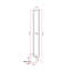 Bernedette 129cm Metal Rectangular LED Black Novelty Floor Lamp