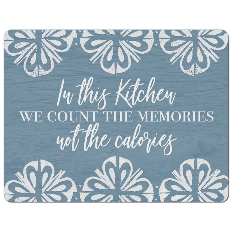 Tapis de planche à découper en plastique flexible CounterArt Memories