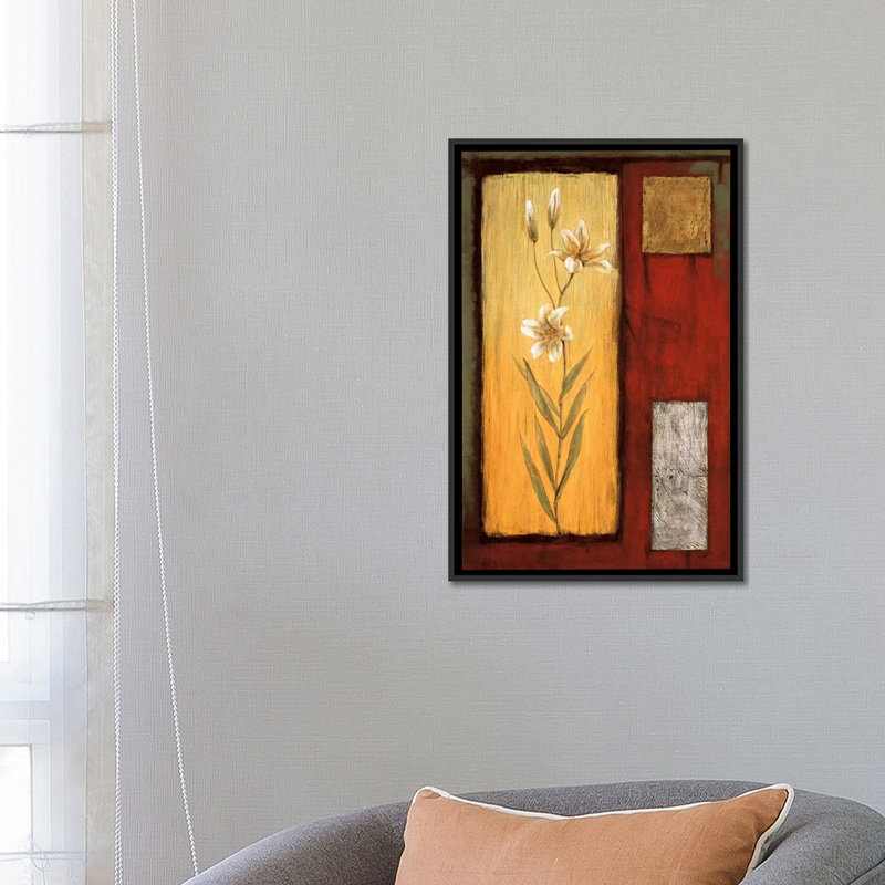 « délicat balance ii », reproduction d’art sur toile, H 26 po x l 18 po x P 1,5 po, Toile avec cadre noir, Pas de tapis