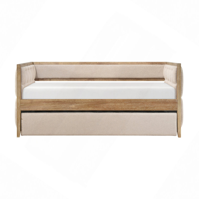 Lit de jour 1 pièce avec lit gigogne gigogne escamotable et mobilier de salon