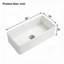 Évier de cuisine de style ferme en céramique blanche de 91 cm (36 po) avec tablier profond et installation sous plan