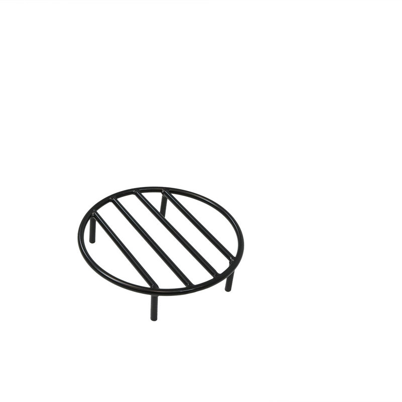 Grille de foyer d'extérieur en acier 12 po, H 3 po x l 12 po x P 12 po