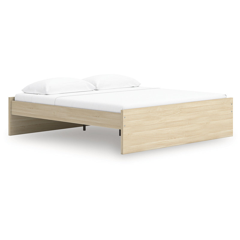 Onita King Platform Bed, Beige, King