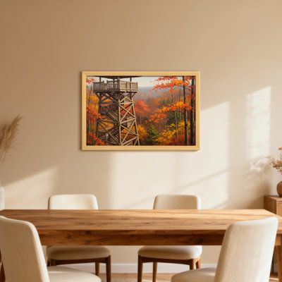 Plantes et fleurs, automne, tour de forêt, vue de paysage, peinture