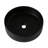 Ceramic Bathroom Wash Basin - Rounded Corners, 4.77 In. Height, Matte Black Bath Black, 18.8 Lb Weight, Easy Maintenance-752020664