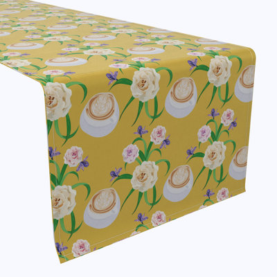 Table Runner, 100% Cotton, Floral 84