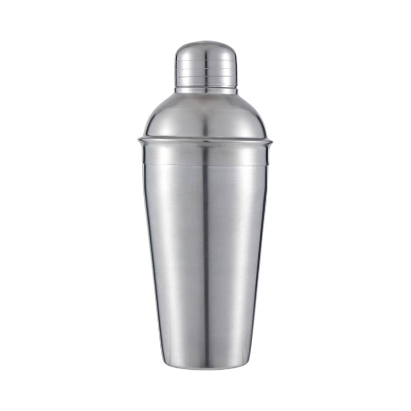 Buckingham Stainless Steel Cocktail Shaker Drink Mixer with Built-in Strainer & Lid, 25cm H x 9.8cm W x 9.8cm D