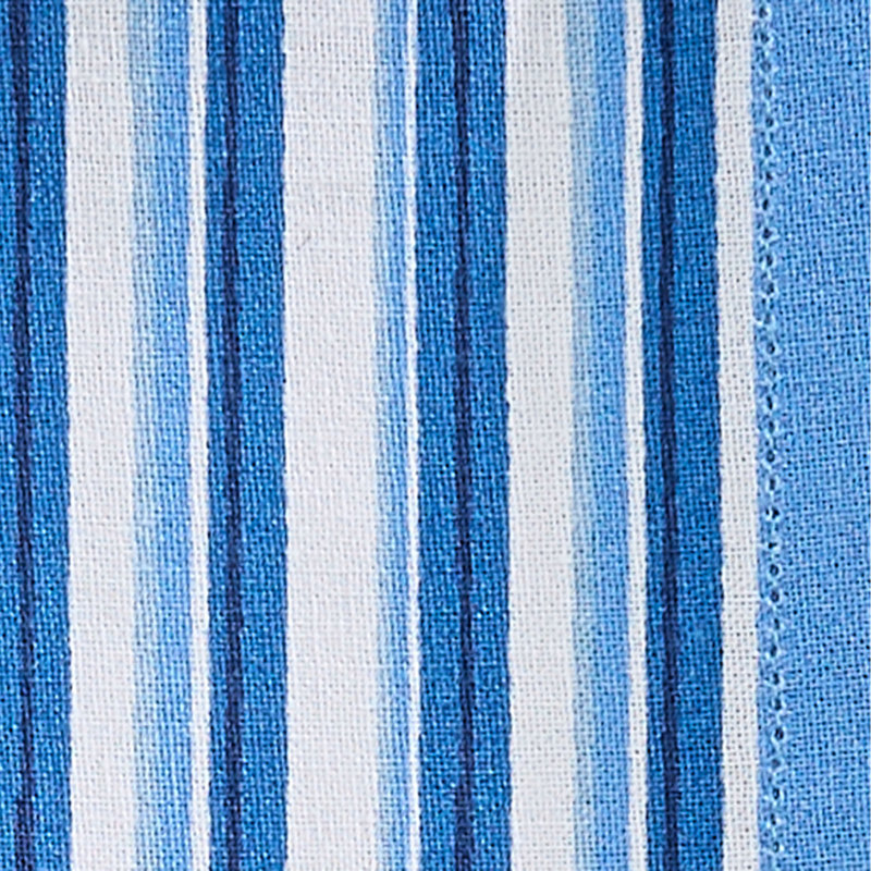 Ensemble de 4 serviettes de table Patricia Geo, Rayures bleues, 18 po carré