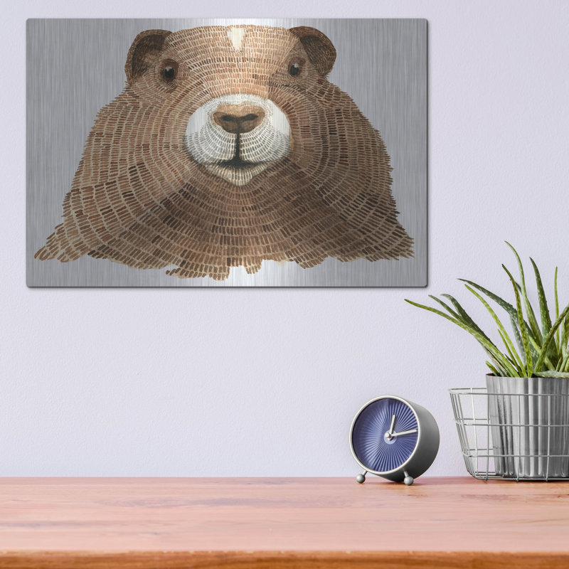 "Marmotte" par Jeannine Saylor, H 12 po x l 16 po