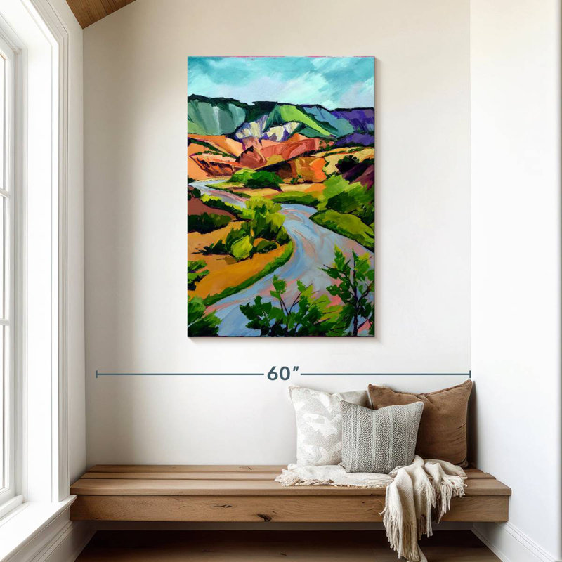 Paysage de Hannes, Nouveau-Mexique, H 45 po x l 30 po