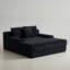 Méridienne surdimensionnée de 65,4 po avec 3 coussins et canapé-lit rembourré Jocelyn pour salon, chambre à coucher et salle multimédia, sans assemblage requis-117969493