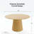 Solid Wood Dining Table Round Pedestal Kitchen Table-1255410944-1255410945
