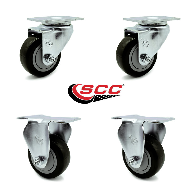 Polyurethane Caster, Black