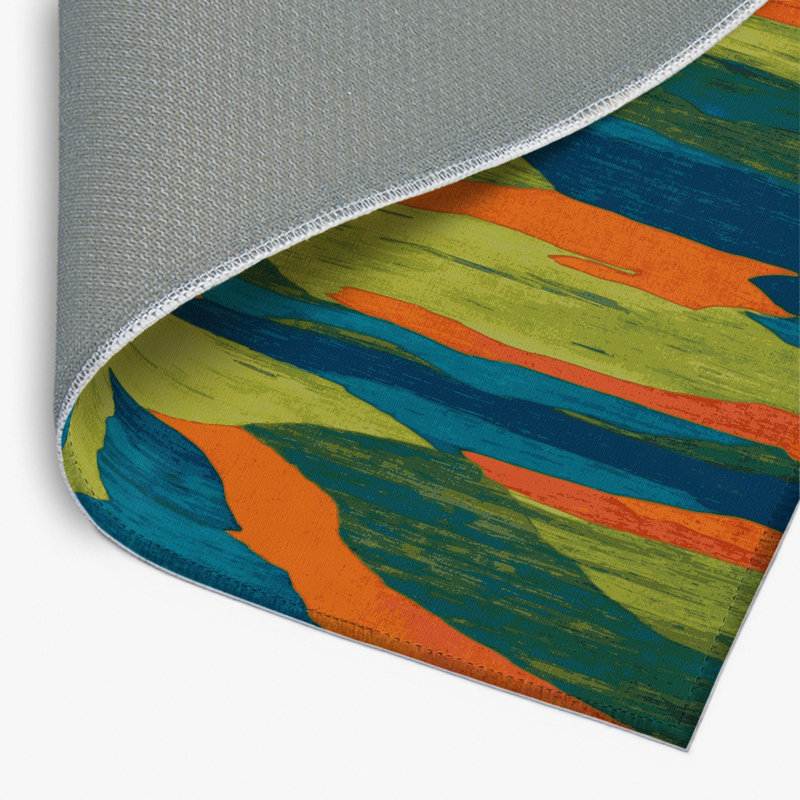 Tapis intérieur et extérieur Earth Ripple, Rectangle 1 pi 6 po x 2 pi 6 po