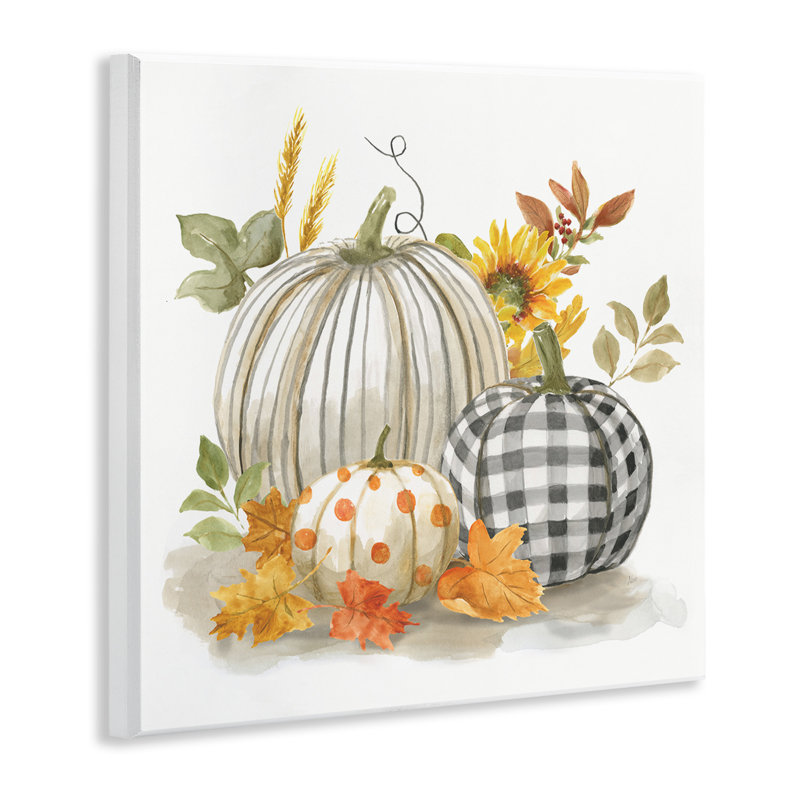 Motif de citrouilles «Autumn Harvest Country Still Life» par Nan - impression