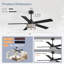 Ventilateur de plafond 52 pouces avec lumière