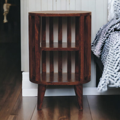 Bantice 36cm W Solid Wood Bedside Table