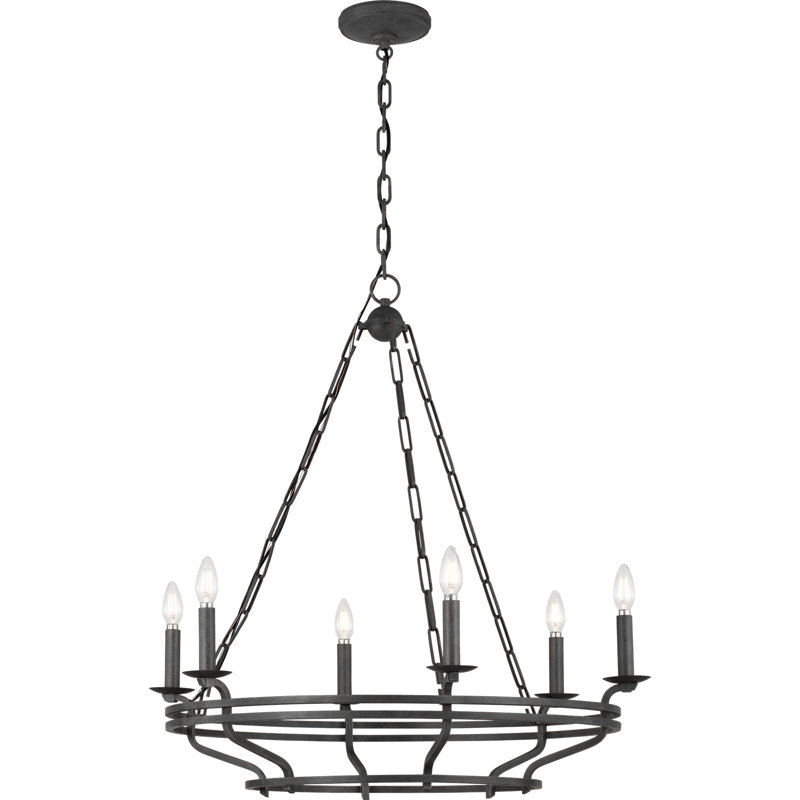 Chapman and Myers Casual Brighton Chandelier, 32, Italian Rust