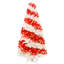 Arbre de Noël en forme de canne de bonbon, 6 pi, 300 lumières à DEL, 904 branches dodues pour la joie, arbre artificiel de 6 pi avec branches pliables blanc chaud, décor de saison festive rouge