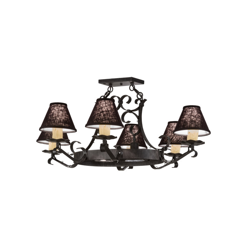 8 - Light Semi Flush Mount