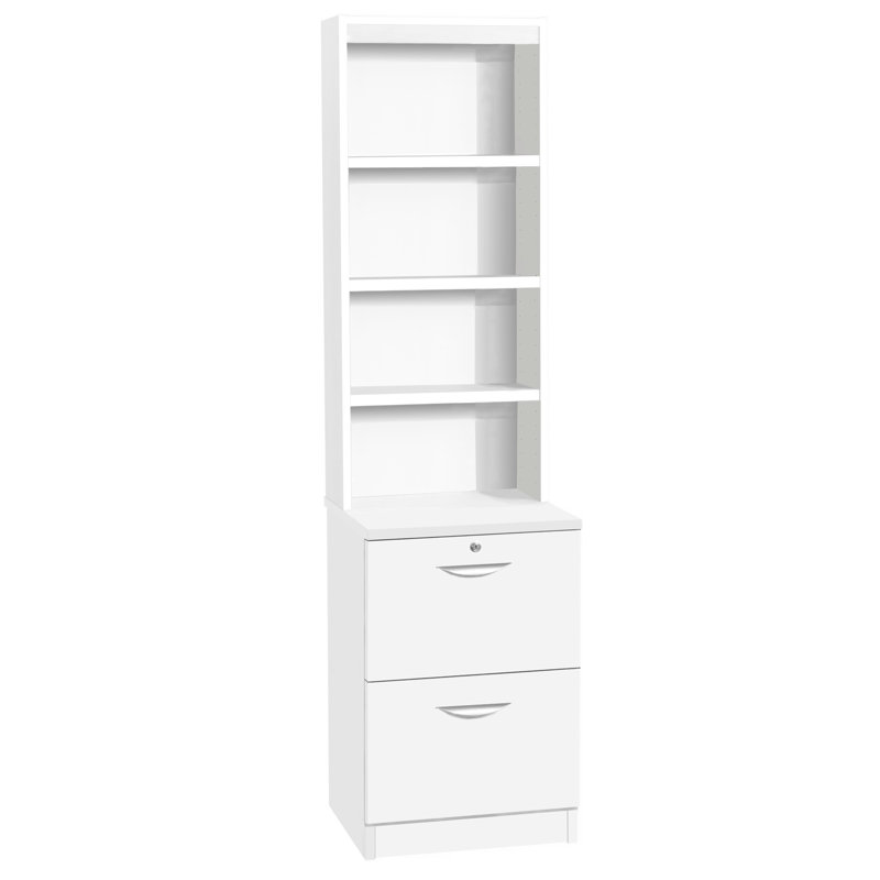 Cosmo 48cm Wide 2 -Drawer File Cabinet, White