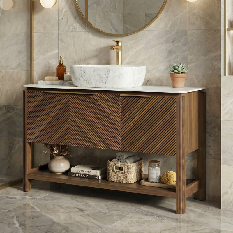 Meuble-lavabo autoportant Linea, Rectangle, L 48 po