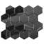 Stately Hex 11" x 14" Porcelain Novelty Marble Look Wall & Floor Tile-72531502