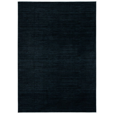 Vision Striped Area Rug In Black