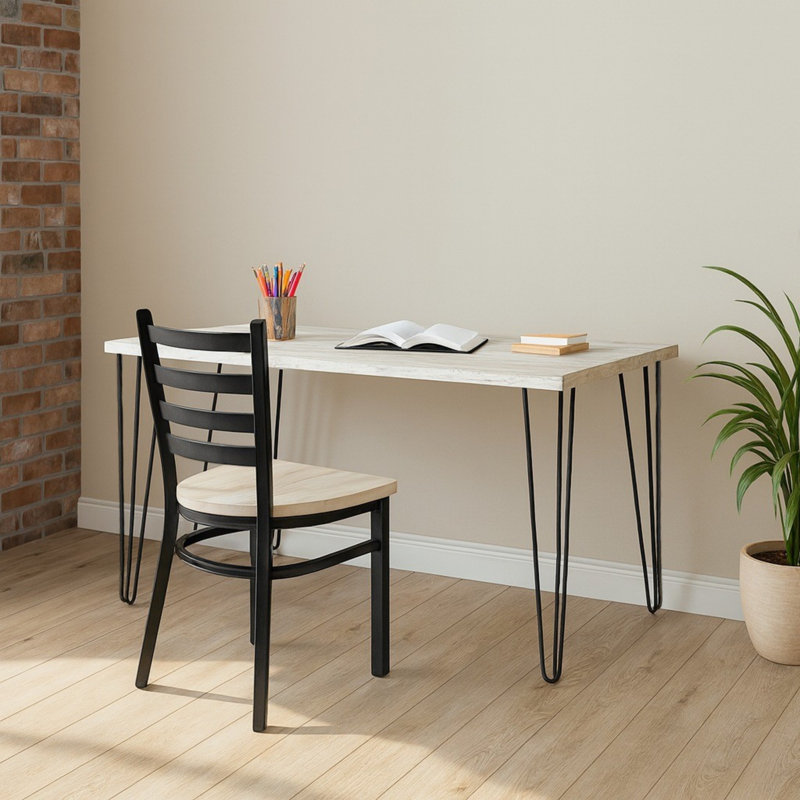 Bureau d'écriture rectangulaire, H 29,50 po x l 30 po x P 24 po