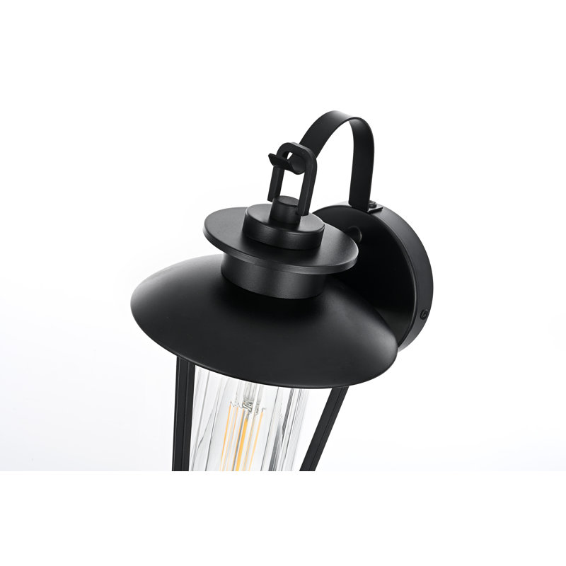 Kaley 7 Inch Outdoor Wall Sconce in Black