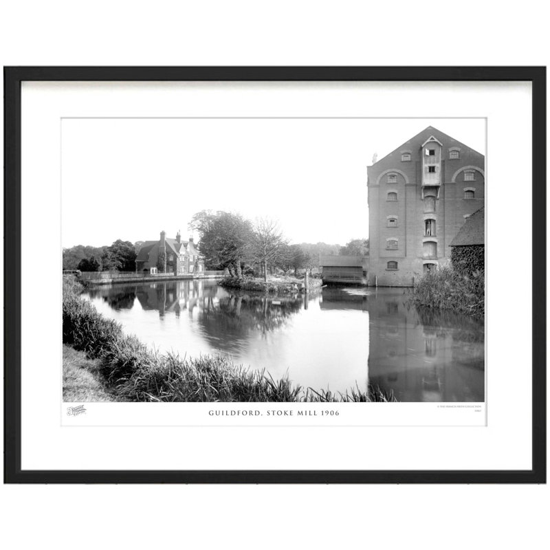 Guildford, Stoke Mill 1906 by Francis Frith - Single Picture Frame Print, 60cm H x 80cm W x 2.3cm D
