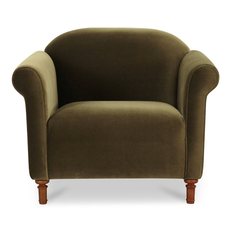Harmony Armchair, Dark Green Velvet