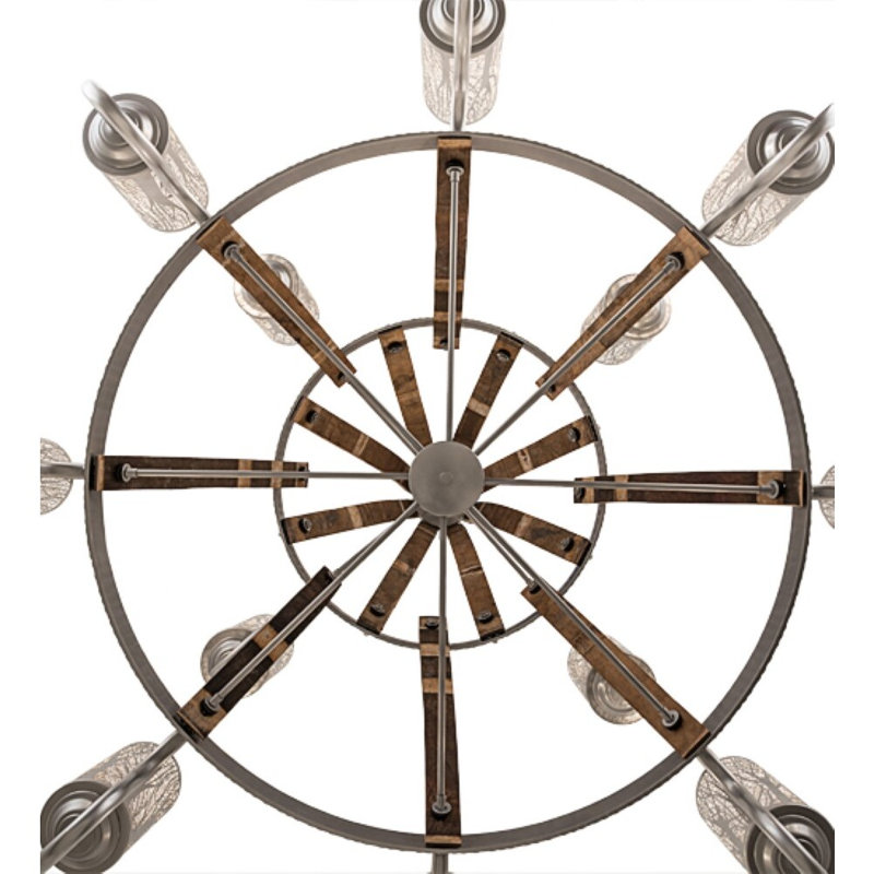 Barrel Stave 12 - Light Chandelier