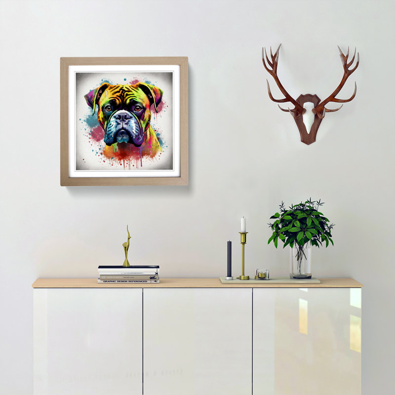 Single Picture Frame Print on Wood, Oak