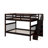 Full-Over-Full Bunk Bed With Guard Rail And Storage-1095840300