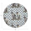 Regal Greyhound Vegan Leather Round Placemats-50817873