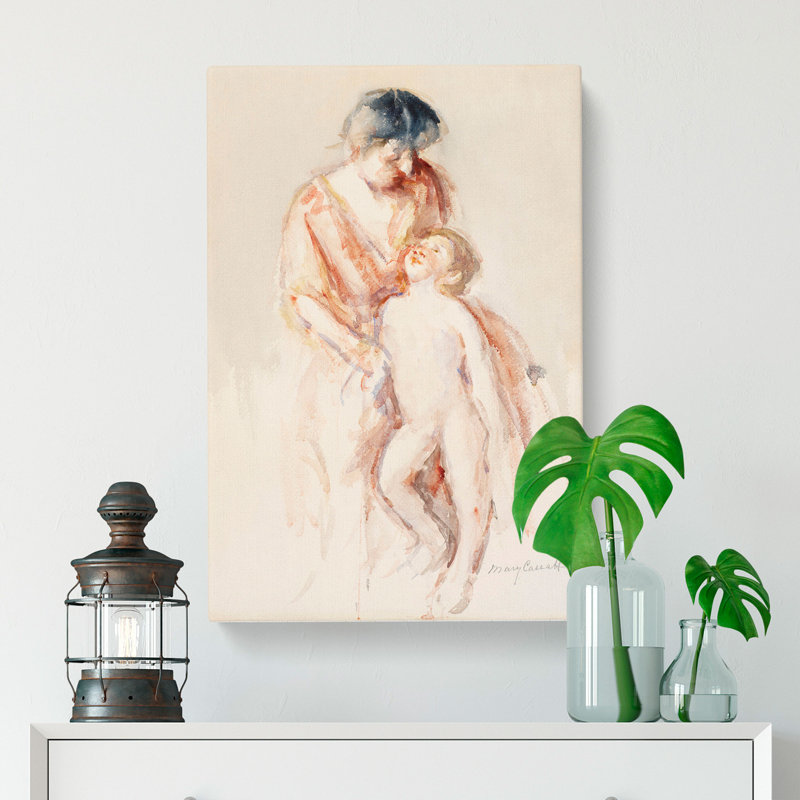 Mother And Child Vol.8 by Mary Cassatt - Wrapped Canvas Painting, 60cm H x 40cm W x 3cm D