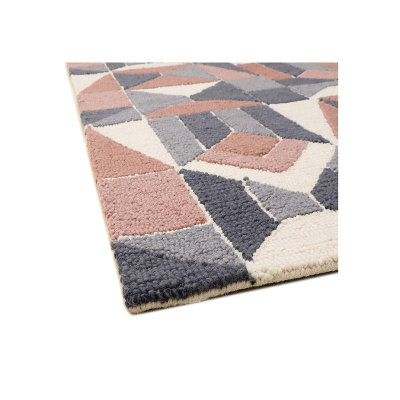 Tapis en laine touffeté à la main, Tapis de couloir 2 pi 6 po x 12 pi