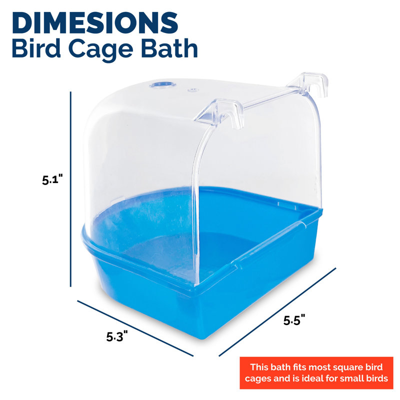 Bain d'oiseaux pour cage à oiseaux