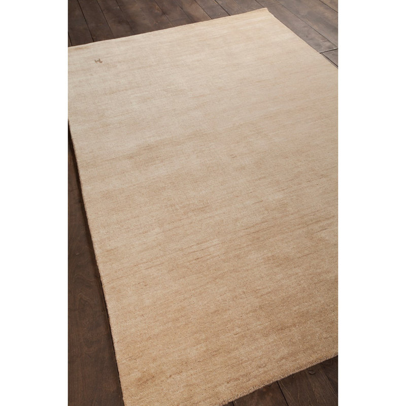 Gabi Hand-Knotted Beige Area Rug, Rectangle 7'9" x 10'6"