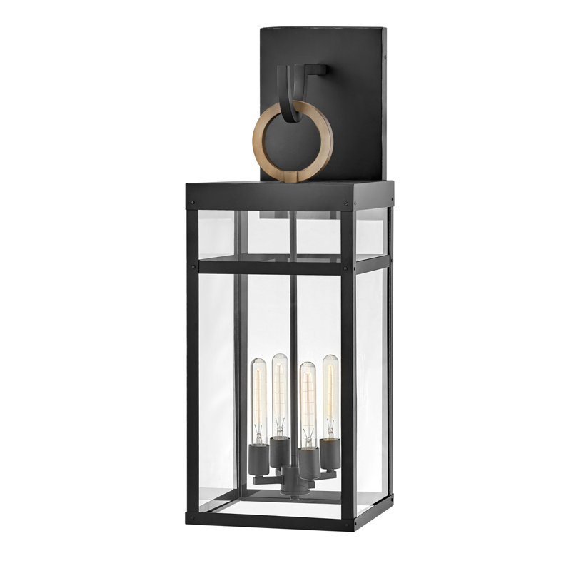 Porter Outdoor Wall Lantern, 35.25" H x 12" W x 12.75" D