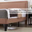 Lit plateforme simple tapissier en velours de café avec tête de lit réglable, cadre de lit moderne avec lattes de bois, aucun sommier requis-1528948483-1516770713