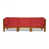 Coussin rouge / cadre brun sélectionné